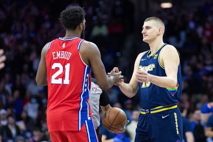 Nikola Jokic, Joel Embiid, Denver Nuggets, Philadelphia 76ers